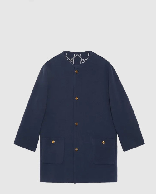 [GUCCI-구찌]리버서블 GG 울 자카드 가디건 773902