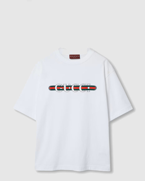 [GUCCI-구찌]프린트 코튼 저지 티셔츠 784361