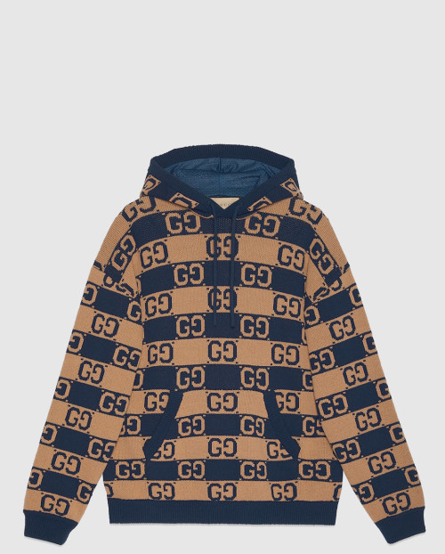 [GUCCI-구찌]GG 코튼 자카드 후드 점퍼 752097