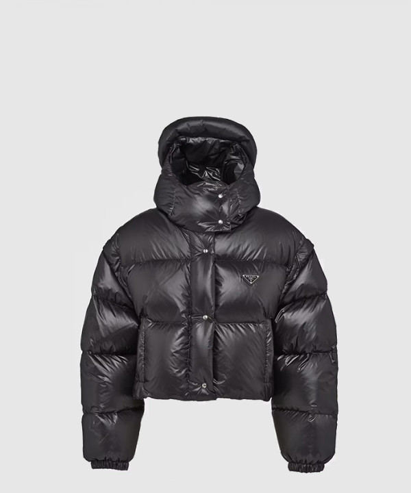 [PRADA-프라다]리나일론 컨버터블 크롭 다운 재킷 291973