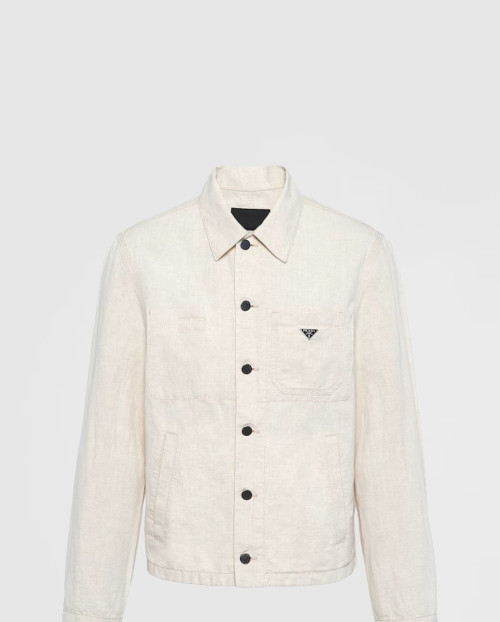 [PRADA-프라다]샴브레이 블루종 재킷 GEB254