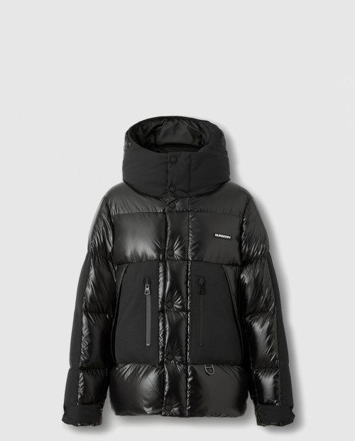 [BURBERRY-버버리]구스다운 후드 배색 숏 패딩 80606621