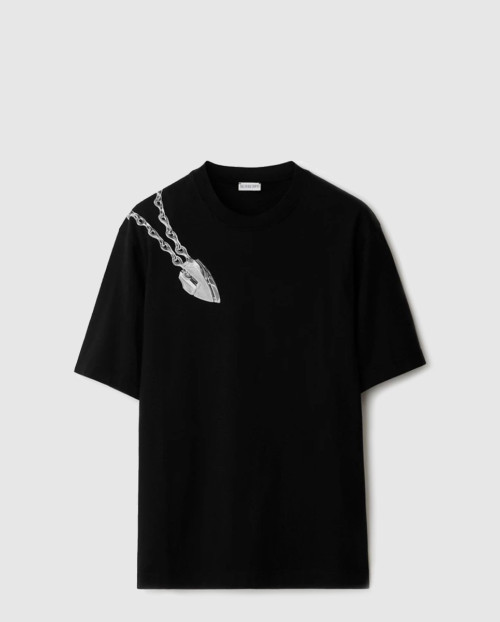 [BURBERRY-버버리]쉴드 하드웨어 코튼 티셔츠 80881771
