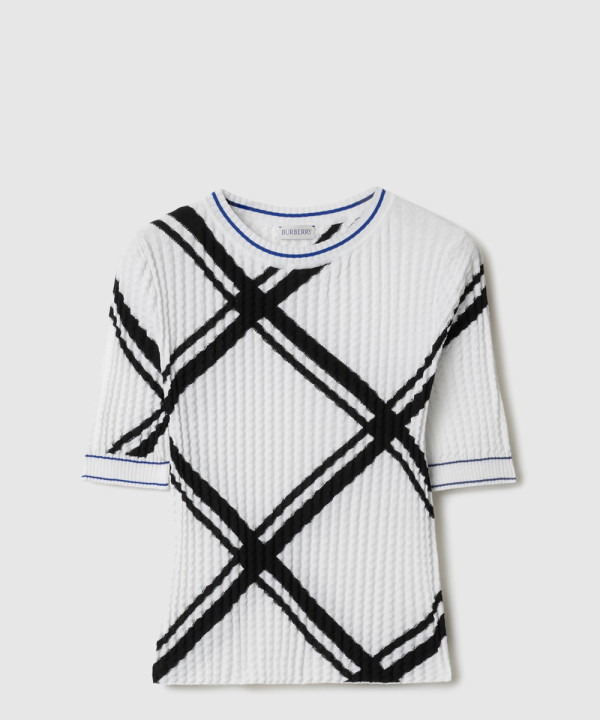 [BURBERRY-버버리]체크 코튼 탑 80874471