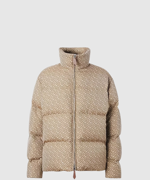 [BURBERRY-버버리]모노그램 모티프 자카드 구스 다운 패딩 80585421