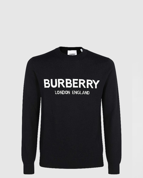 [BURBERRY-버버리]로고 인타르시아 울 블렌드 스웨터 8054896