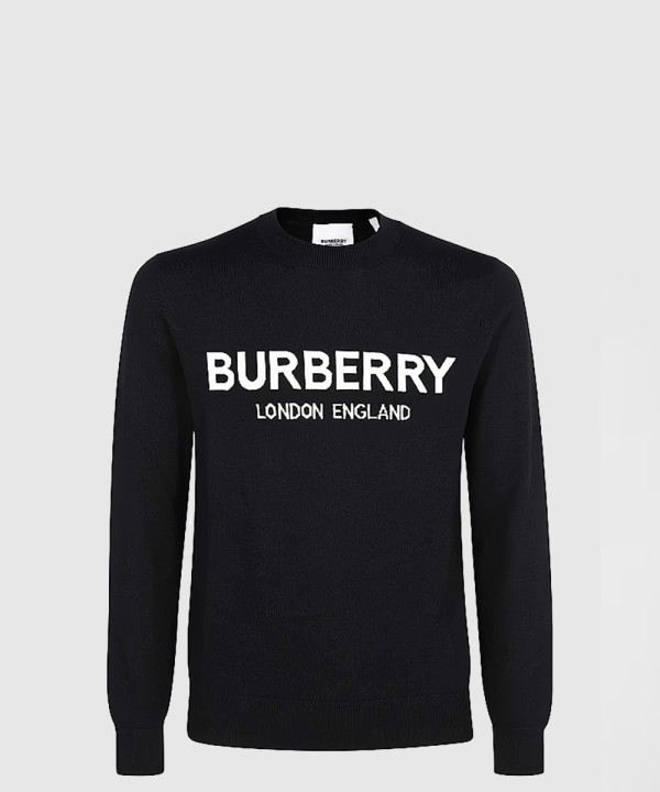 [BURBERRY-버버리]로고 인타르시아 울 블렌드 스웨터 8054896