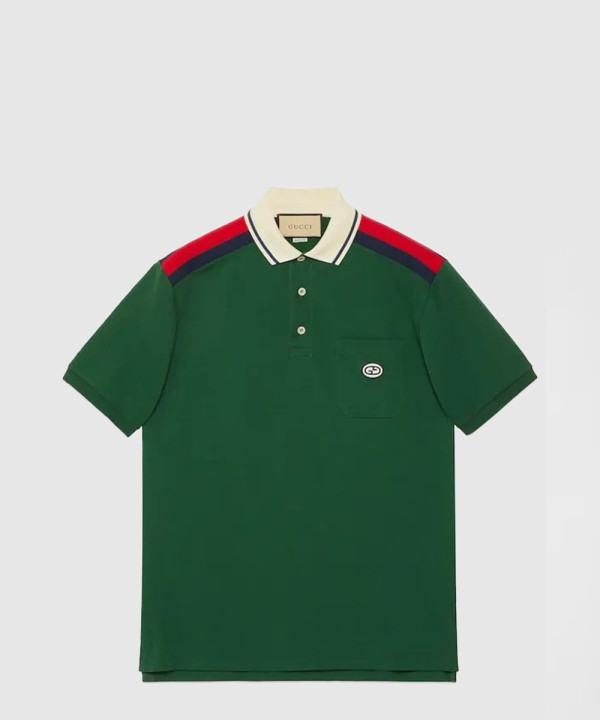 [GUCCI-구찌]인터로킹 G 코튼 폴로 737656