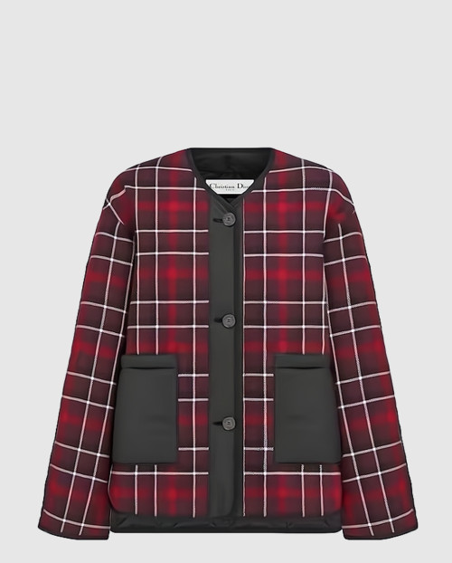 [DIOR-디올]마크로칸나지 패널이 있는 피코트 351C5