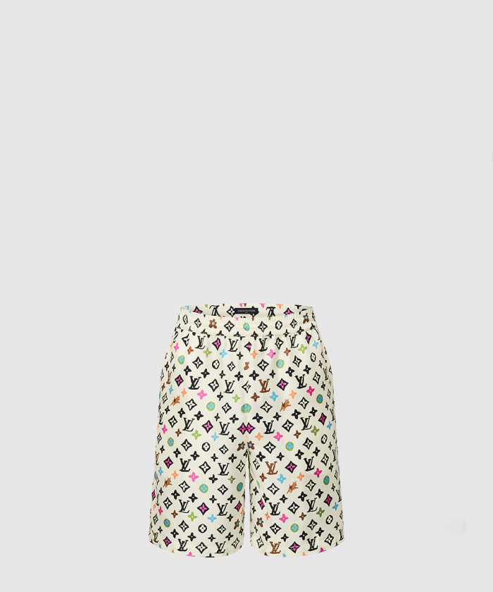 레플리카|이미테이션 louis-vuitton-루이비통모노그램-프린티드-실크-쇼츠-1afpze