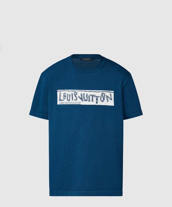 [LOUIS VUITTON-루이비통]쇼트 슬리브드 코튼 크루넥 1AFALC