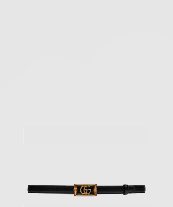 [GUCCI-구찌]더블 G 밤부 레더 벨트 768464