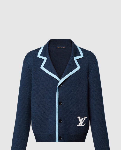 [LOUIS VUITTON-루이비통]시그니처 니티드 울 블루종 1AFPXI