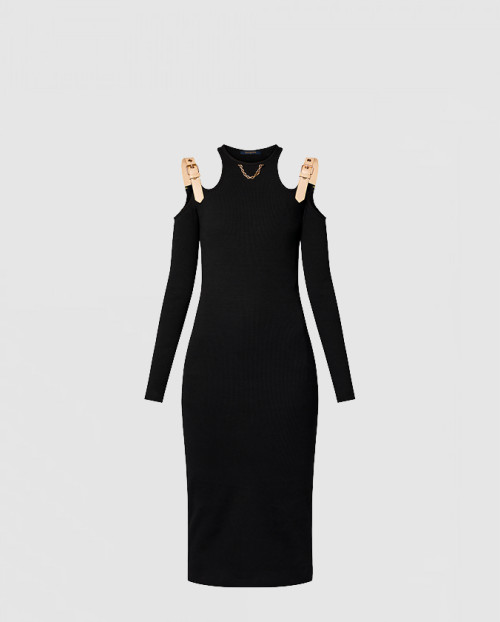 [LOUIS VUITTON-루이비통]아일릿 탭 드레스 1AFGEC