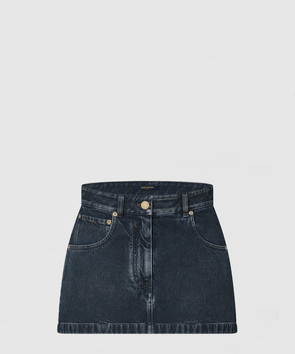 [LOUIS VUITTON-루이비통]데님 미니스커트 1AFLL0