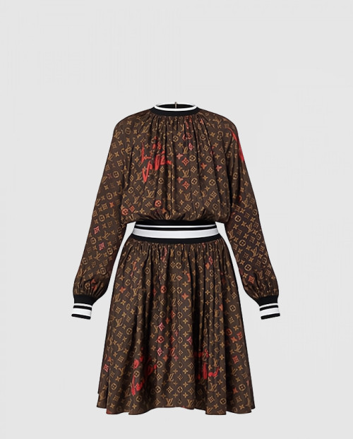 [LOUIS VUITTON-루이비통]실크 드레스 1A99JA