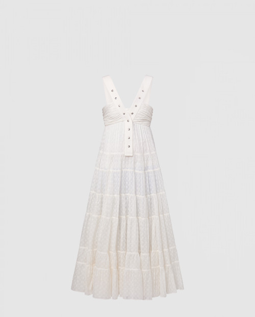 [LOUIS VUITTON-루이비통]모노그램 필 쿠페 스냅 버튼 스트랩 드레스 1ABTG4