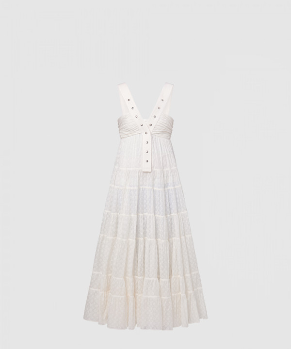 [LOUIS VUITTON-루이비통]모노그램 필 쿠페 스냅 버튼 스트랩 드레스 1ABTG4