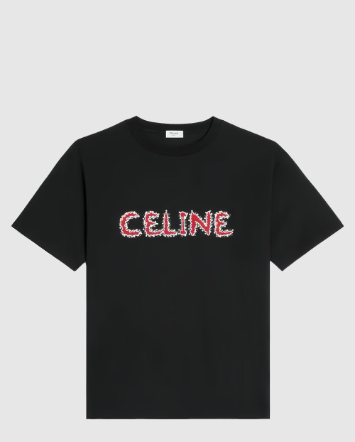 [CELINE-셀린느]라인스톤 루즈핏 티셔츠 2X49F6