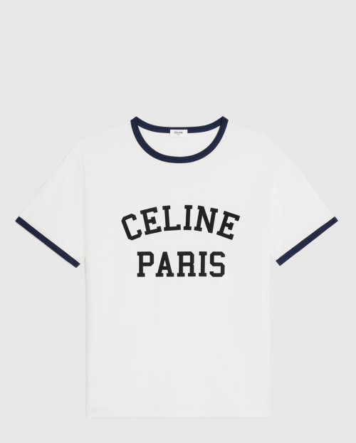 [CELINE-셀린느]루즈 티셔츠 코튼 저지 오프 2X45M6