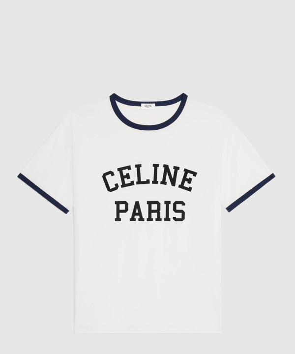 [CELINE-셀린느]루즈 티셔츠 코튼 저지 오프 2X45M6