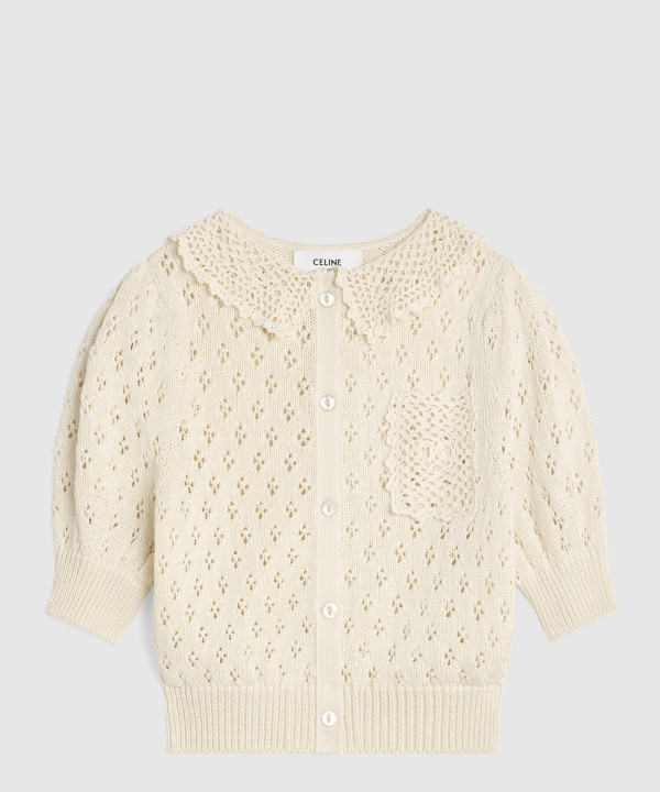 [CELINE-셀린느]크롭 가디건 2AE8S8