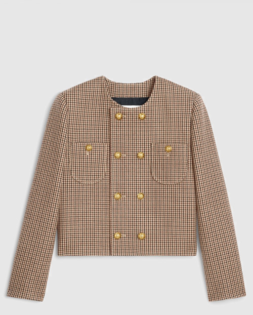 [CELINE-셀린느]첼시 재킷 더블 하운즈투스 울 2V77R0