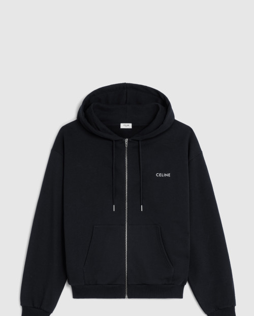 [CELINE-셀린느]로고 코튼블렌드 저지 후드 2Y28B6