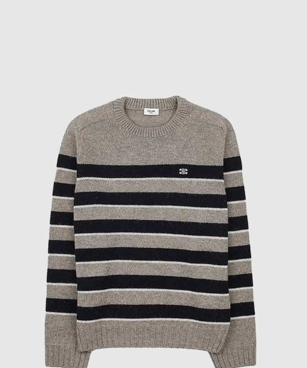 [CELINE-셀린느]스트라이프 트리오페 니트 2AE4B8