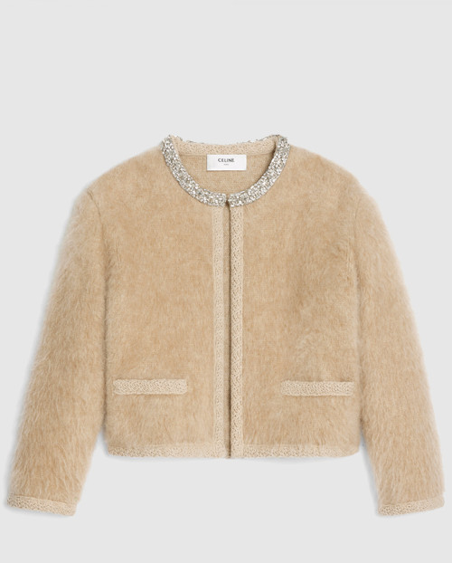 [CELINE-셀린느]자수 가디건 브러시드 모헤어 2AD7L4