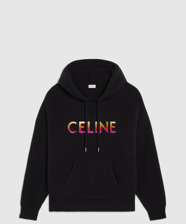 [CELINE-셀린느]자수 립 울 후디 2A10X6