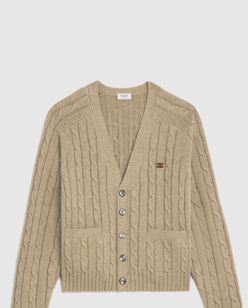 [CELINE-셀린느]케이블 니트 트리옹프 가디건 2AD5G3