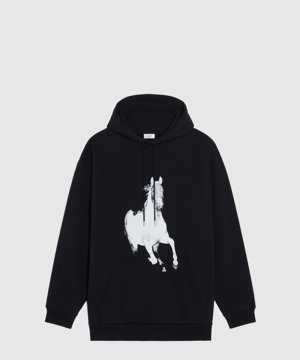 [CELINE-셀린느]홀스 오버 후드 스웨트셔츠 2Y9016