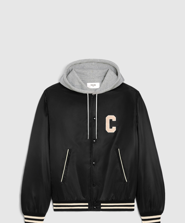 [CELINE-셀린느]나일론 후드 테디 자켓 2W15A2