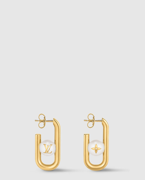 [LOUIS VUITTON-루이비통]나의 체인 펄 귀걸이 M01451