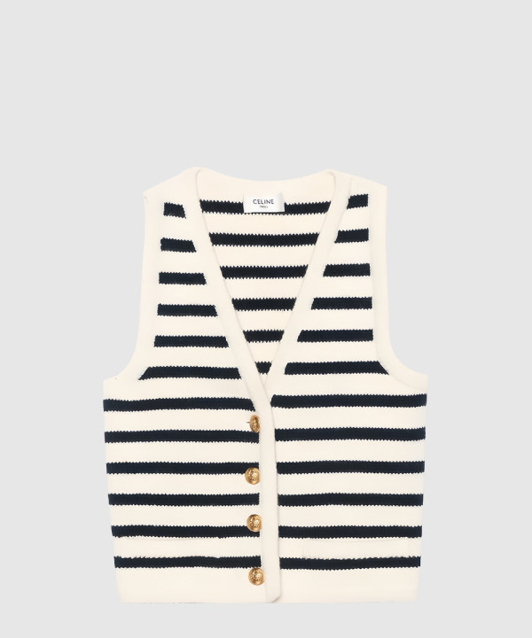 [CELINE-셀린느]마린 스트라이프 베스트 2AJ725