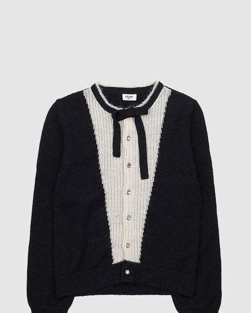 [CELINE-셀린느]슬림핏 보우 가디건 2AE5C3