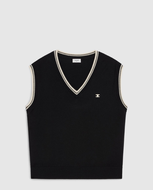 [CELINE-셀린느]트리옹프 V넥 스웨터 2ADCK8