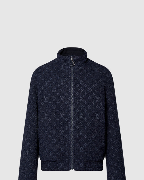 [LOUIS VUITTON-루이비통]모노그램 울 부클레 지퍼 블루종 1ABNQG