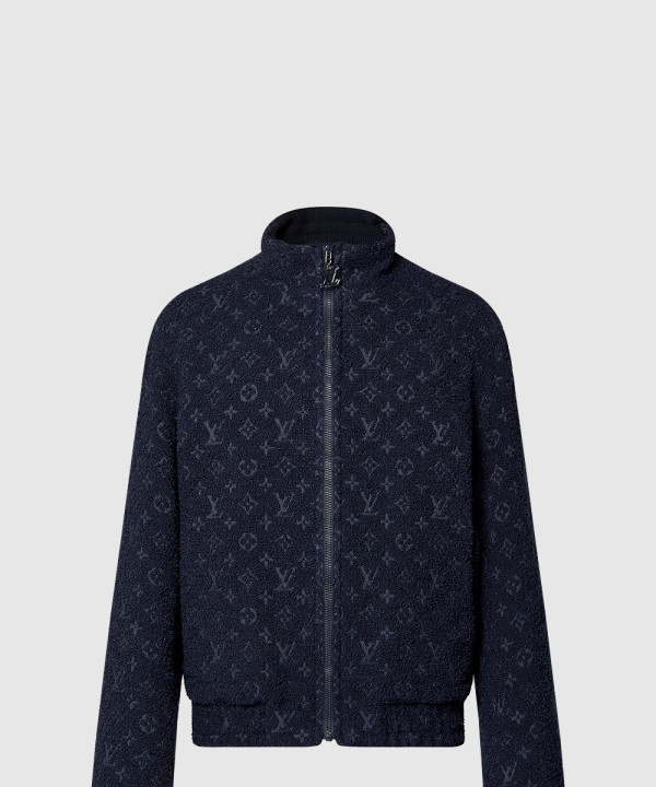 [LOUIS VUITTON-루이비통]모노그램 울 부클레 지퍼 블루종 1ABNQG