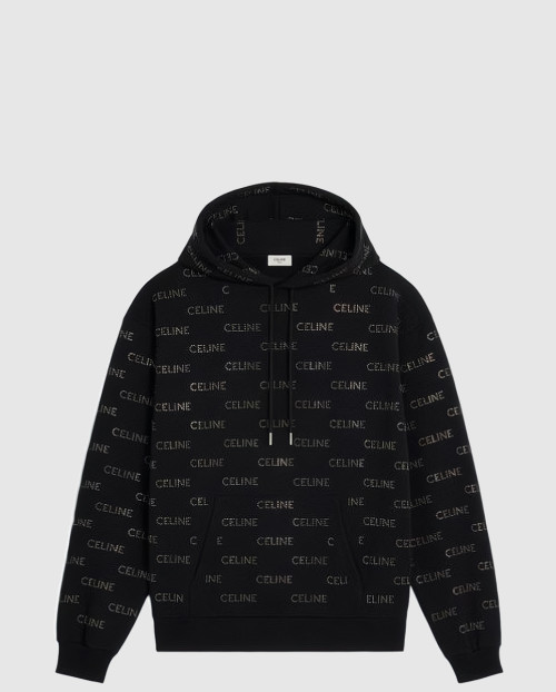 [CELINE-셀린느]코튼 플리스 루즈 후드티 2Y9686