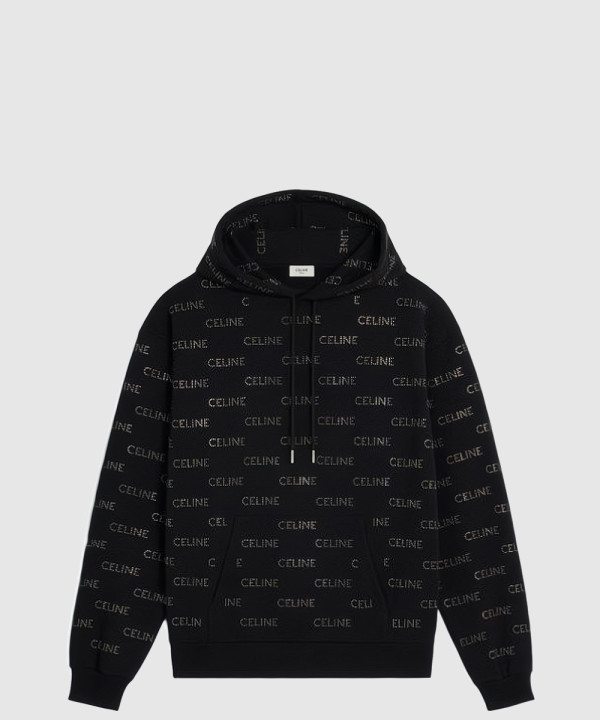 [CELINE-셀린느]코튼 플리스 루즈 후드티 2Y9686