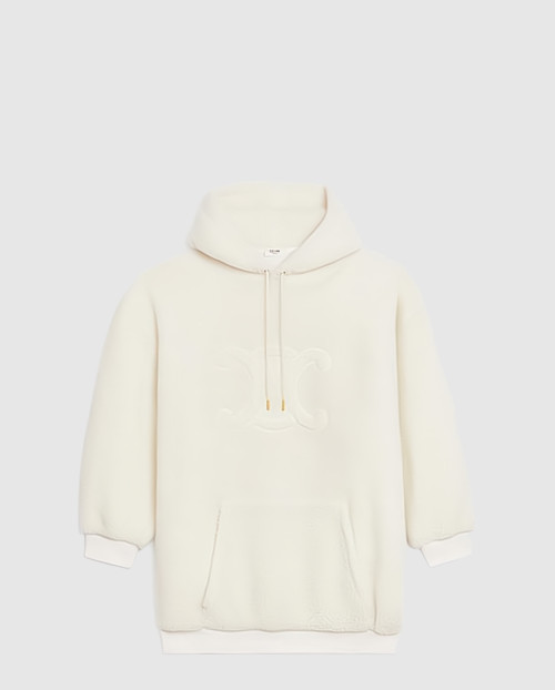 [CELINE-셀린느]트리오페 로고 오버사이즈 후드 플리스 2Y15A6