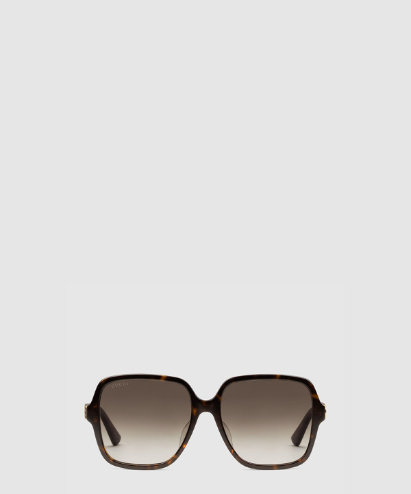 [GUCCI-구찌]로우 노즈 브릿지 핏 직사각형 선글라스 ‎706690