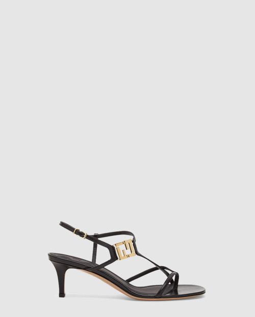 [FENDI-펜디]가죽 미디엄 힐 샌들 8X8537