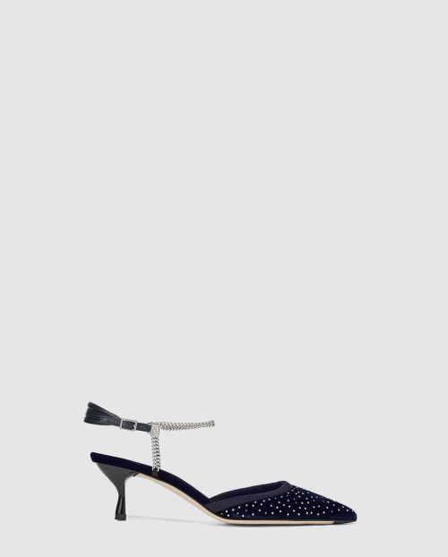 [FENDI-펜디]벨벳 미들 힐 8J8488