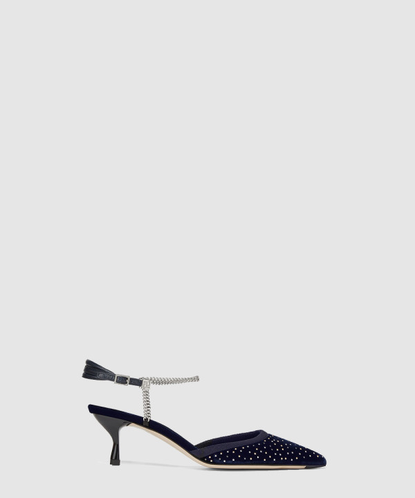 [FENDI-펜디]벨벳 미들 힐 8J8488