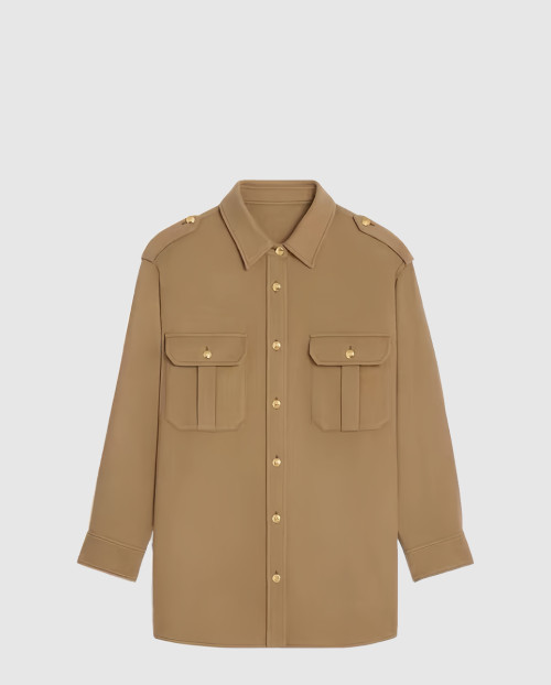 [CELINE-셀린느]밀리터리 오버셔츠 인 플란넬 2C8913