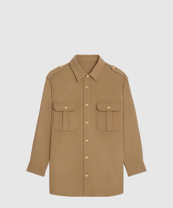 [CELINE-셀린느]밀리터리 오버셔츠 인 플란넬 2C8913