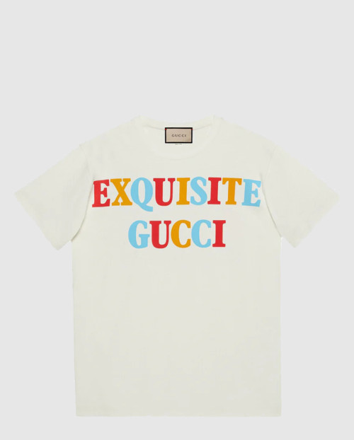 [GUCCI-구찌]로고 프린트 반팔 717422